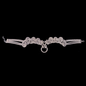 Silver Strass Collar S PA