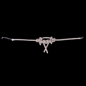 Silver Strass Collar D